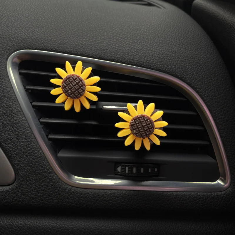 Sunflower Car Vent Air Freshener Clip