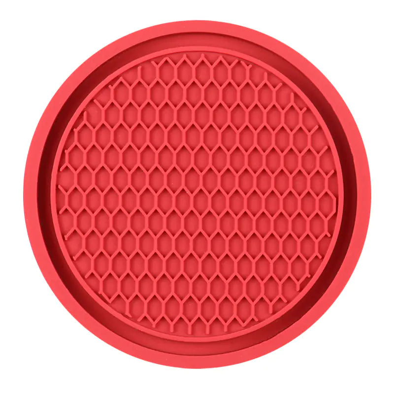 Honeycomb Car Cup Holder Mat with Rhinestones