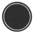 Honeycomb Car Cup Holder Mat with Rhinestones