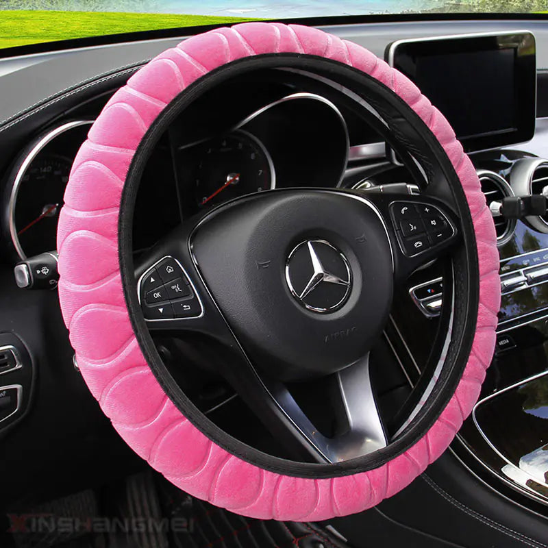 Plush Steering Wheel Cover for Cars