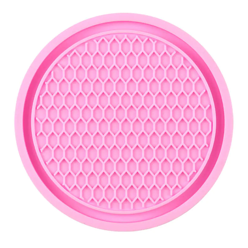 Honeycomb Car Cup Holder Mat with Rhinestones