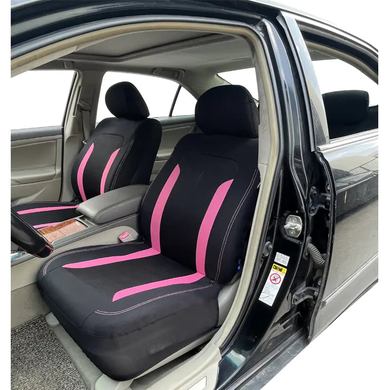 Car Seat Cushion Set in Purple, Pink, and Mint Colors