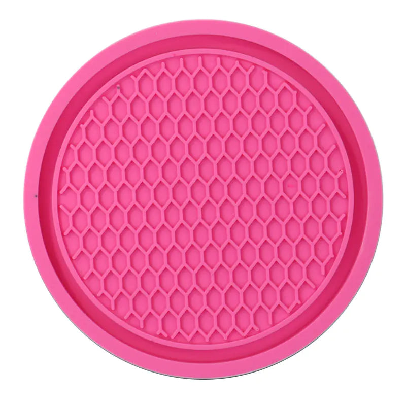 Honeycomb Car Cup Holder Mat with Rhinestones