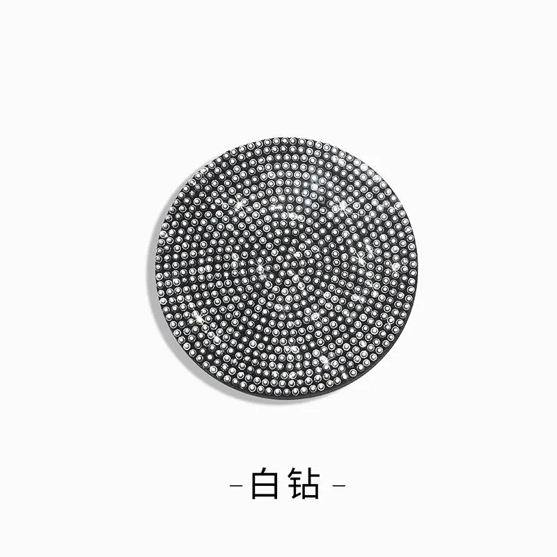 Diamond Car Cup Holder Mat with Soft Silicone Design