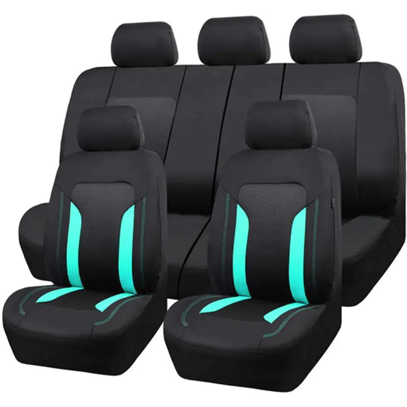 Car Seat Cushion Set in Purple, Pink, and Mint Colors
