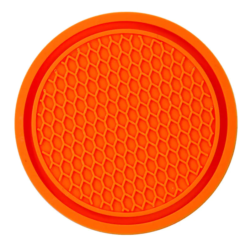 Honeycomb Car Cup Holder Mat with Rhinestones