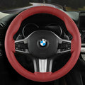 Audocvers Anti-Slip Leather Steering Wheel Cover 38cm