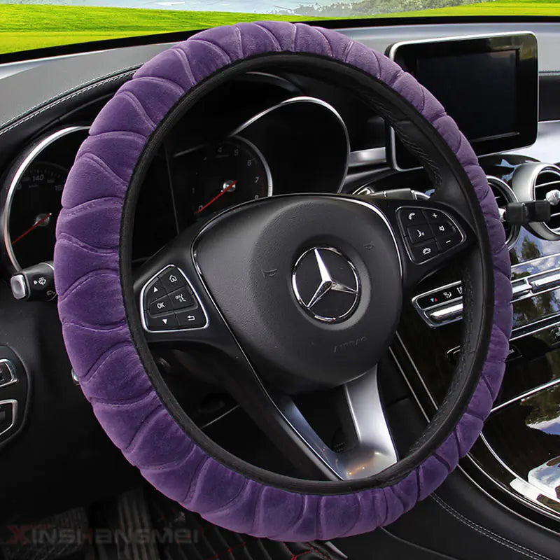 Plush Steering Wheel Cover for Cars