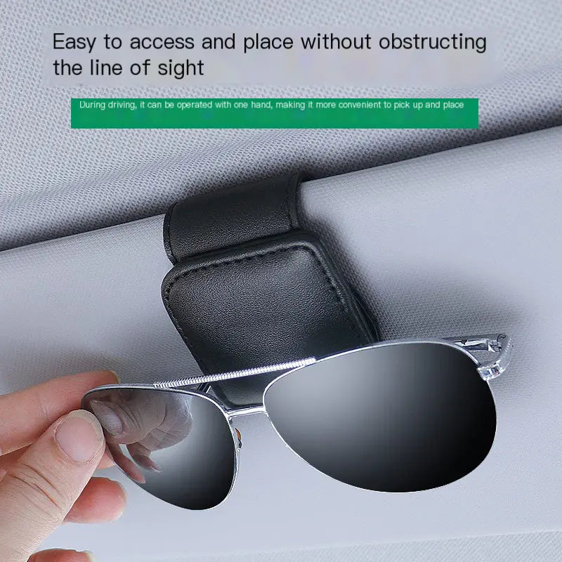 Car Sunglasses Clip Holder for Visor Storage (New)